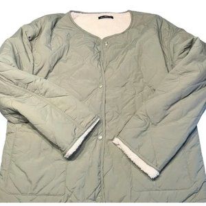 Quilted fleece-lined jacket